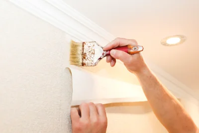 Pose de papier peint à Menucourt — revêtements muraux et toiles de verre